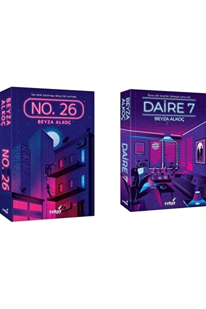 İndigo Kitap Daire 7 No 26 Karton Kapak Beyza Alkoç 2 Kitap Set