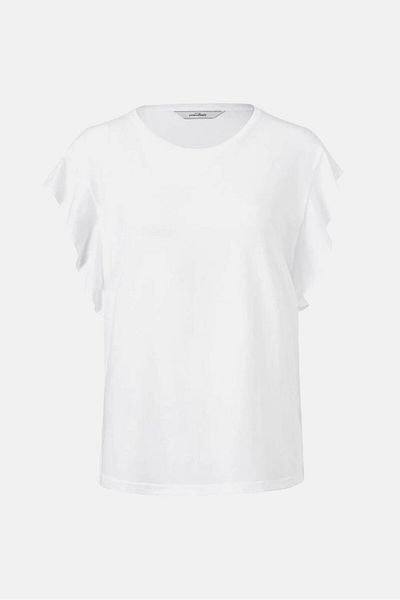 Tchibo Women Plain Short Sleeve Shirt, White