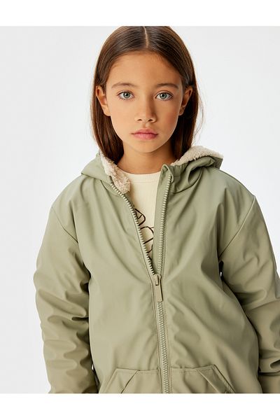 Koton Hooded Oversize Coat - Pocket Detailed