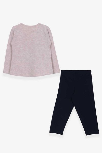 Breeze Girl's Capri Tights Set Girl Printed 1.5-5 Years, Beige Melange