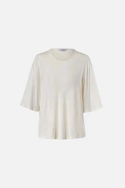 Tchibo Women Crew Neck Plain Top, White