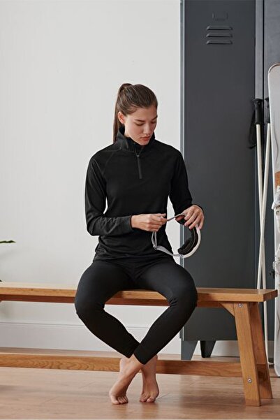 Tchibo Kadın Spor Giyim Fit Performances Üstü، Siyah