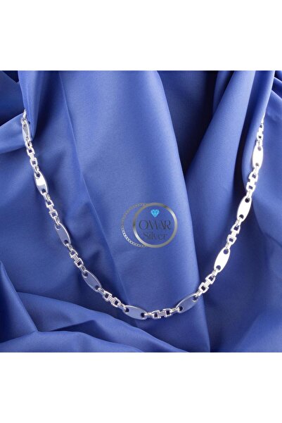 Omar Silver Zincir 925 Ayar 8 Mm Gümüş Erkek Valter Kolye
