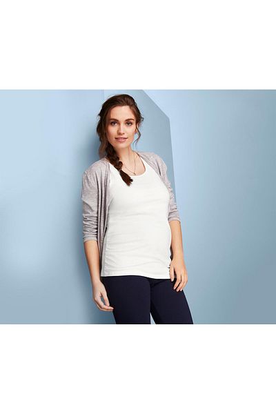 Tchibo Maternity 2 Pcs Plain Tops, White