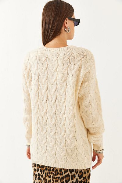 Bianco Lucci Pulover de damă din tricot cu model 85001007