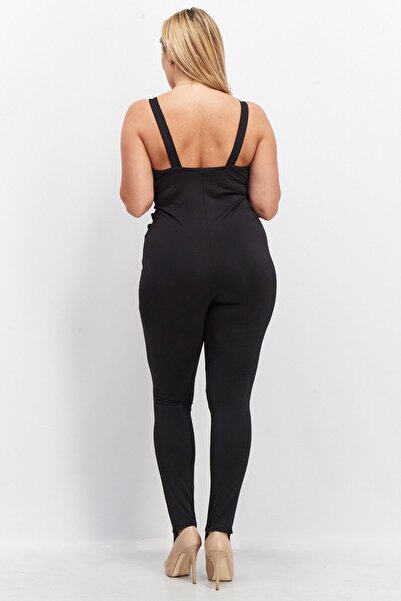 Steve Madden Women Textured Sleeveless Jumpsuit, Black