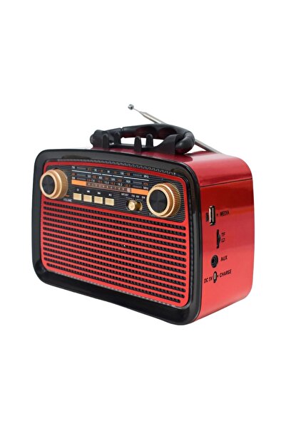 SIGHTZER Bluetooth Hoparlör Nostaljik Radyo Fenerli Şarjlı Speaker Sd kart Us...
