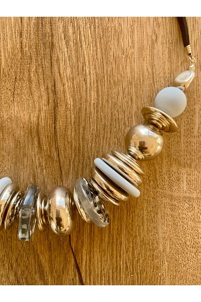 Store Bohemian Style Necklace Earring Set Made of Exaggerated Beads