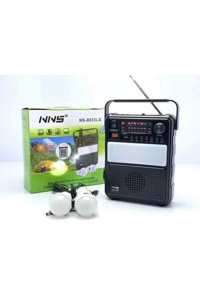 SIGHTZER Solar Sistem Fener Lamba Fm Radyo Bluetooth Hoparlör 2.5w Güneş Ener...