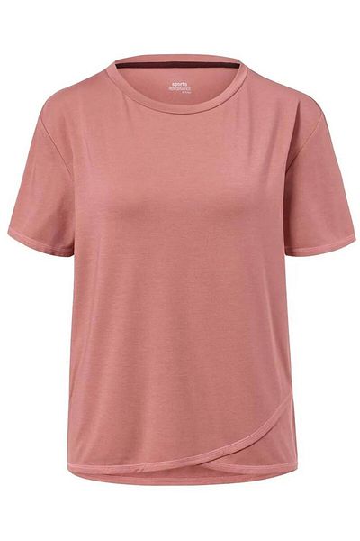 Tchibo Women Plain Short Sleeve Sport Top, Rose