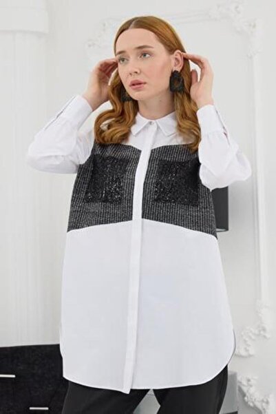 Moodbasic Trico Detailed Sequence Pocket Shirt