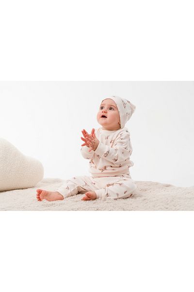 Bubbles 100% Organic Cotton Duck Print Baby 2-Piece Set