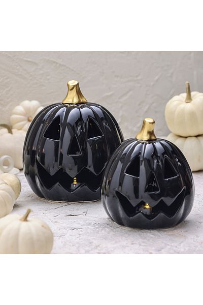 Karaca Halloween Kürbis LED Deko-Objekt