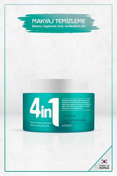 DR. CELLIO Cheongchun Hyaluronic G50 4in1 Cleansing Balm - Korea Made