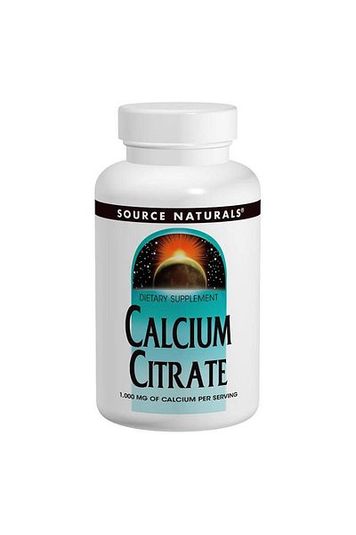 source naturals سترات الكالسيوم، 180 قرصًا، 1000 ملجم