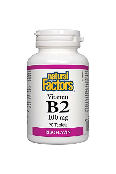 Natural Factors ريبوفلافين ب2، 100 مجم، 90 قرصًا