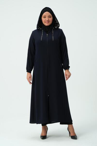 GLR&GYM MİREL KADIN TESETTÜR KAPÜŞONLU SPOR PETEK FERACE