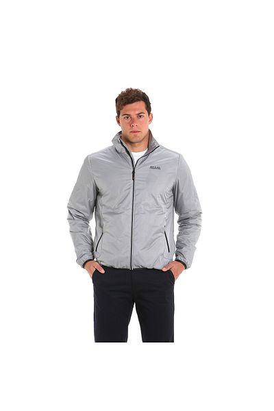 Slam Gray Men's Stand Collar Long Pocket Regular Fit Summer Jacket A123004S00