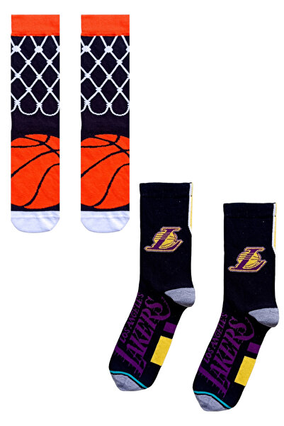 ZEYZEY MONKEY Set of 2 Mixed Patterned Sports Socks