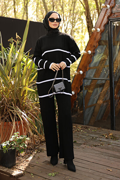 Kirazgym Εποχιακό ριγέ πλεκτό σετ