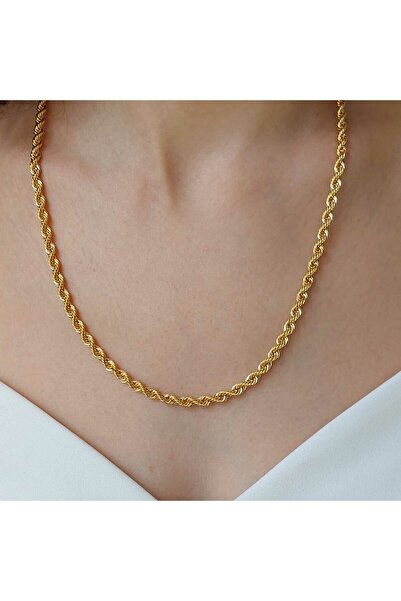 Altınbeyi 14 Ayar Altın Halat Zincir 55 Cm 10.60 gram 4.5mm