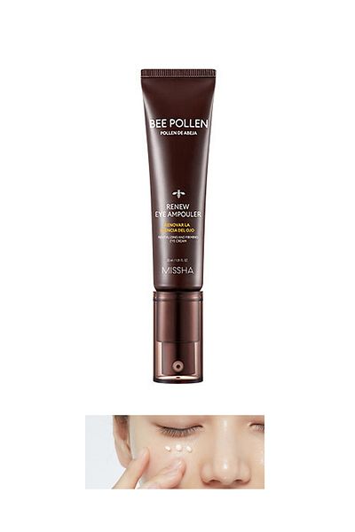 Missha Bee Pollen Renew Eye Ampoule - Eye Care Ampoule with Bee Pollen for Dry and Damaged Skin