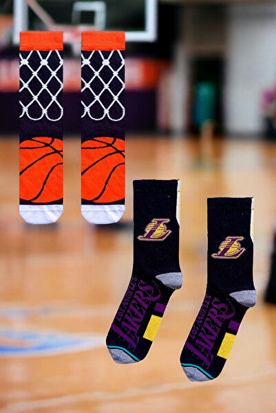 ZEYZEY MONKEY Set of 2 Mixed Patterned Sports Socks