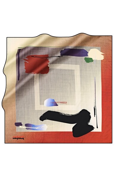 Cacharel 913 Polyester Twill Eşarp 7243314