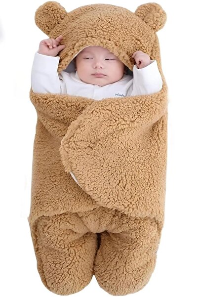 Genel Markalar 0-12 Ay Bebek Dış Kundak Uyku Tulumu Welsoft Peluş