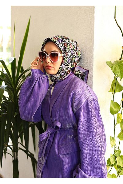 SİLKHOMEE 04 Twill Silk Scarf 11428
