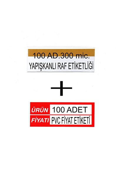 MT Pvc Arkası Yapışkanlı Raf Önü Fiyat Etiketliği + Silinebilir Fiyat Etiketi