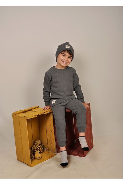 Peki Gift Tracksuit Set for Kids Girls Boys - Add 5 Pay 4, Medium Thick Cotton, Beret Top and Bottom Set 14750