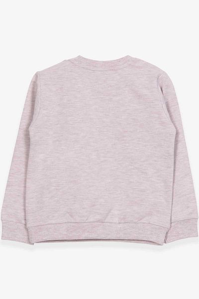 Breeze Girl's Sweatshirt Girl with Umbrella Printed 1.5-5 Years, Beige Melange