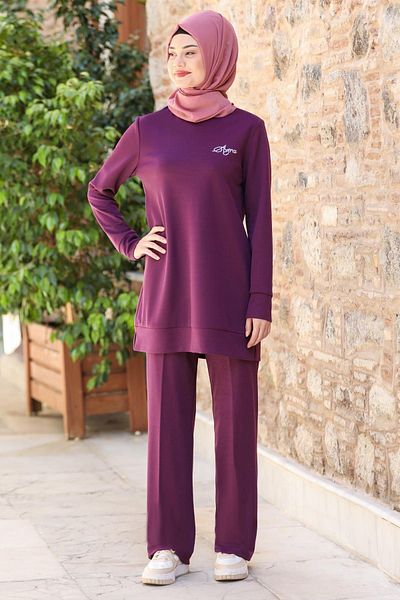 SUBU TASARIM Set dublu Lavanda Cemre - TBSSN54