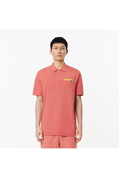 Lacoste Erkek Regular Fit Baskılı Kırmızı Polo
