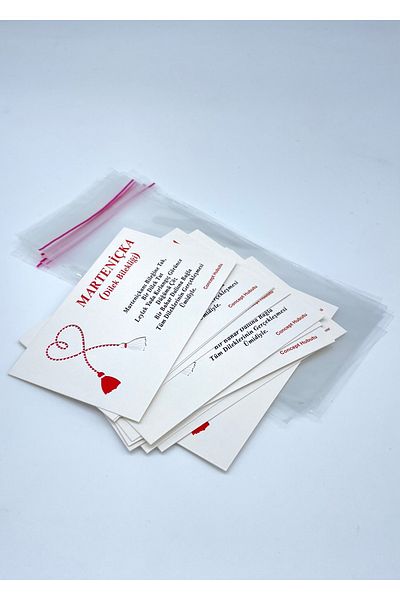 Concept HuBuTU 10 Pieces Gift Evil Eye Beaded Card Gelatin Marteniçka Bracelet Set