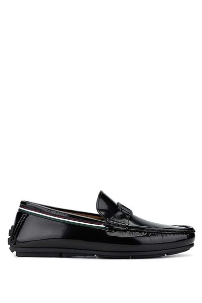 Valentino Men's Genuine Leather Black Loafer Shoes