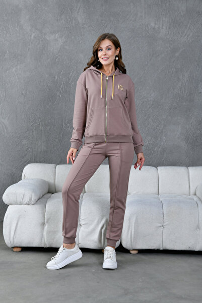 The Besso Σετ φόρμας με φερμουάρ με 2 κλωστές - Βαμβακερά αθλητικά