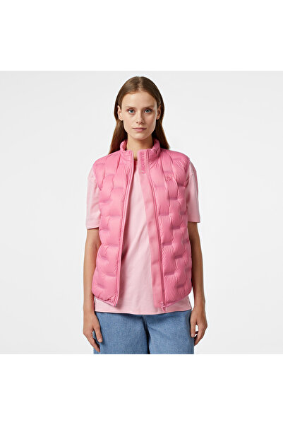 Lacoste Kadın Kapitone Regular Fit Kapüşonlu Pembe Yelek