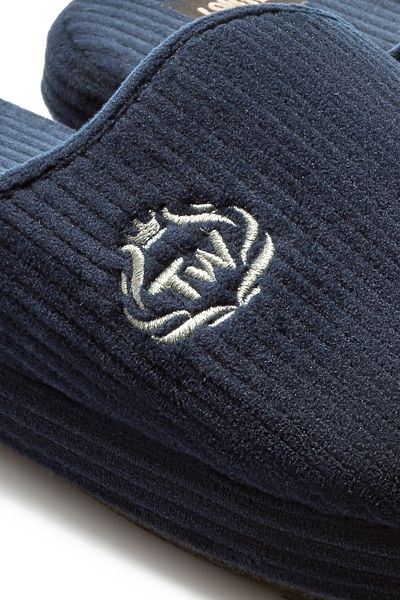 Twigy Papuci de casă pentru bărbați Muted bleumarin - 41/46