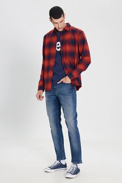 Lee Men's Shirt - L 242519600   Red, Comfortable and Stylish Design