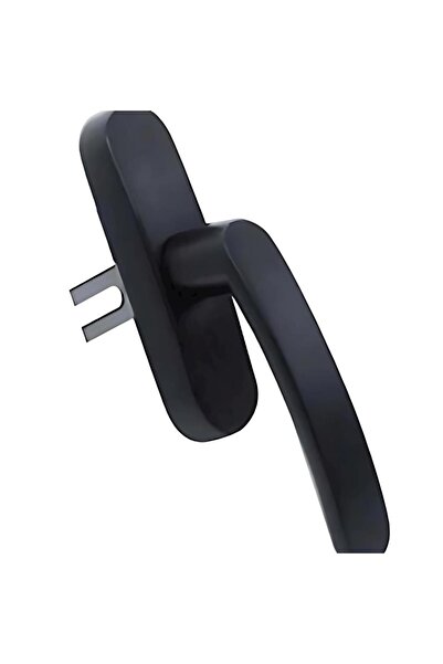 KATAR Alüminyum Eksenel Pencere Kol Tek Dillli Siyah