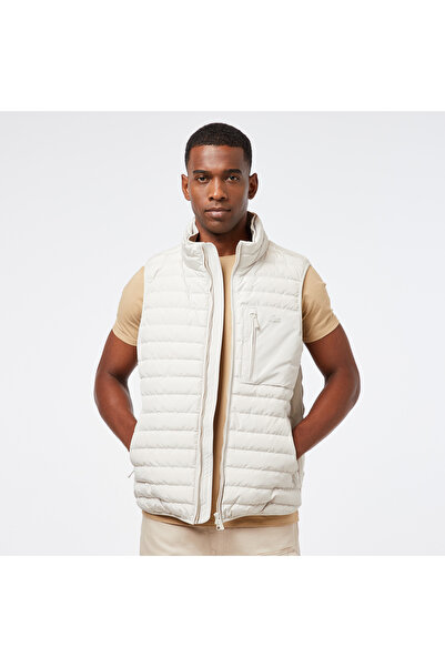 Lacoste Erkek Dik Yaka Beyaz Yelek