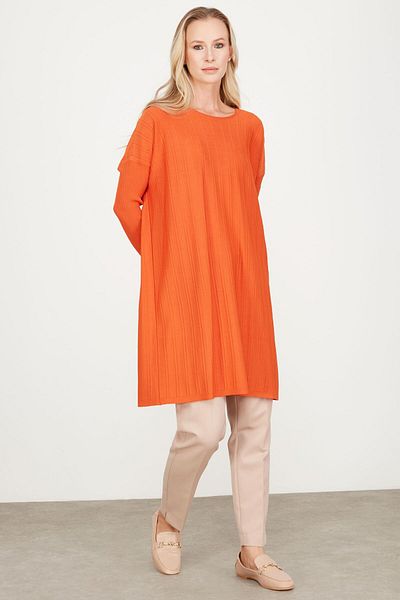 Tığ Triko T Mold Wick Detailed Rayon Tunic Tile
