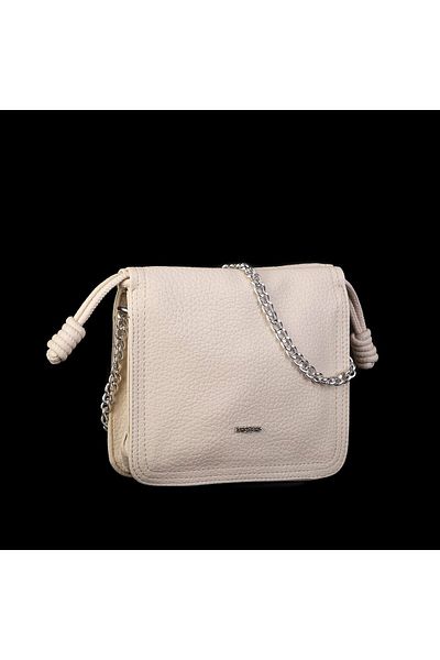Nas Bag Geantă de umăr și crossbody cu lanț pentru femei, cu șnur, cremă