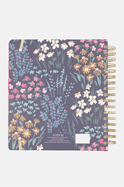 Votum Monthly/Weekly Planner 2024-2025, Navy Blue Combo