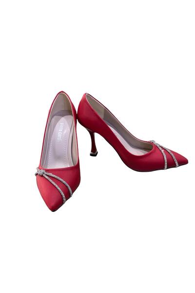 Pierre Cardin ORİJİNAL PİERRE CARDİN 54037 STİLETTO ABİYE SATEN  AYAKKABI