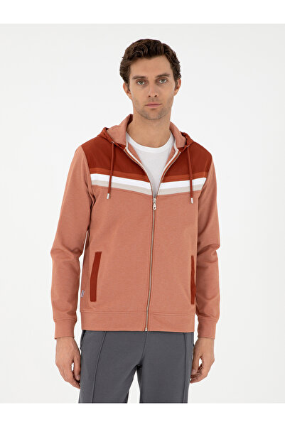 Cacharel Pas Regular Fit Tam Fermuarlı Kapüşonlu Sweatshirt 50292490-VR040