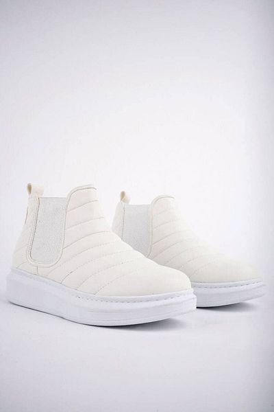 Zerenyus SLW205 Boston - Ανδρικά αθλητικά μποτάκια χωρίς κορδόνια, BT White