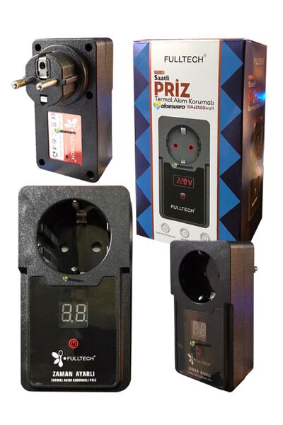 Genel Markalar Termal Akım Korumalı Zaman Ayarlı Tekli Fulltech Saatli Duvar ...